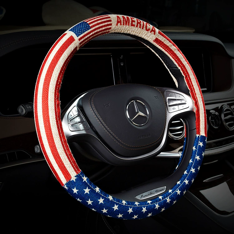 Универсальный чехол для нескользящего рулевого колеса Four Seasons подходит для VW Tesla Winter теплый автомобильный чехол для рулевого колеса