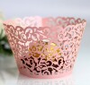 Factory Direct Selling Cake Paper Edge Laser Hollow Vine Cup Camera White Beads Bauhinia Cross -border Spot