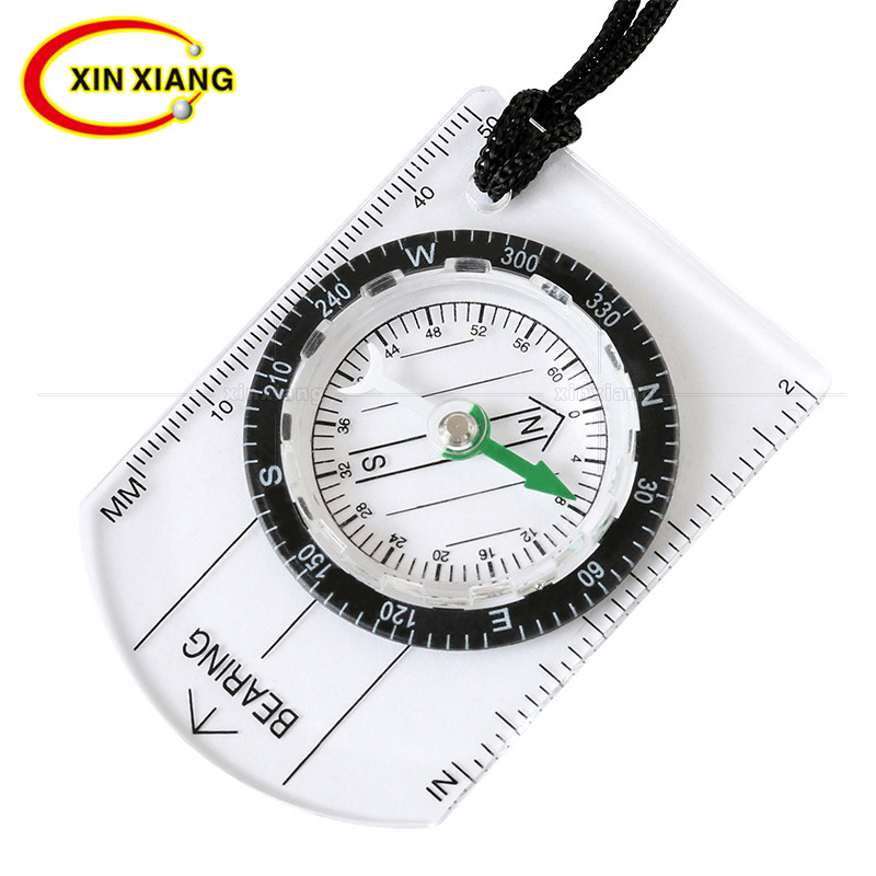 地图比例尺刻度测量指北针 便携式多功能户外越野课堂教学指南针