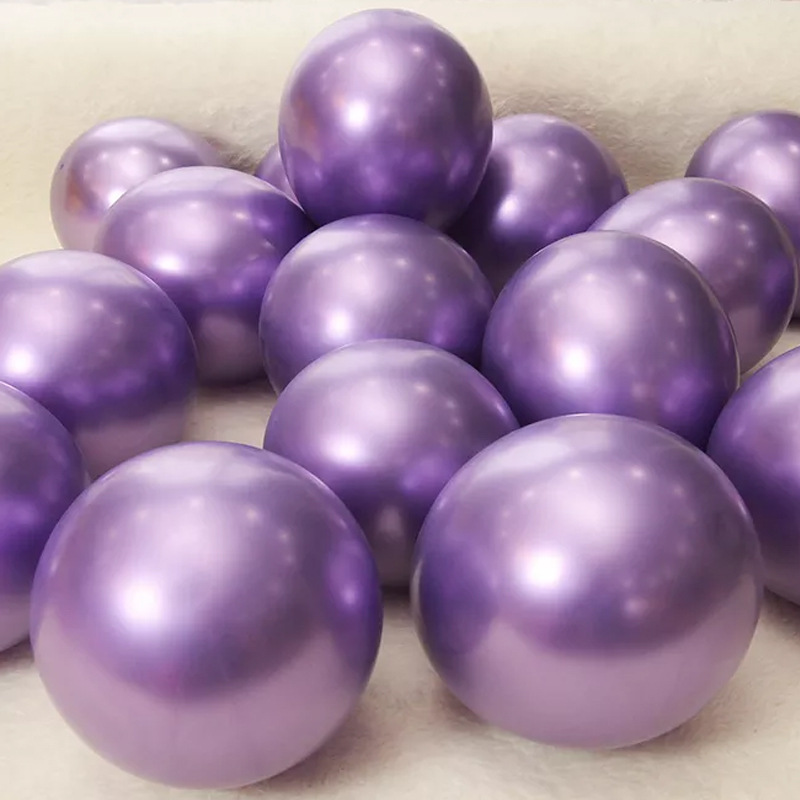 Shuai'an engrosada 10 pulgadas 2g globo de látex metálico redondo flotador de aire decoración de eventos de boda fiesta de cumpleaños globo