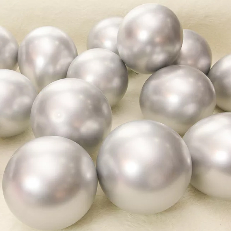 Shuai'an engrosada 10 pulgadas 2g globo de látex metálico redondo flotador de aire decoración de eventos de boda fiesta de cumpleaños globo