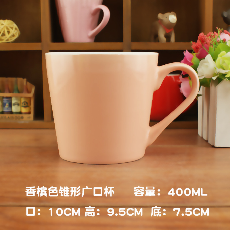 Color sólido mate esmalte Taza de cerámica ins tazas hogar taza de agua taza de café nórdico logotipo impreso