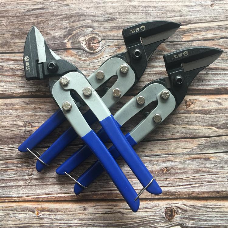 威达钣金剪钢板网彩钢瓦铁丝网剪刀高档胶炳省力弯头钣金剪铁皮剪