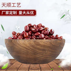 跨境外贸桐木木盆原木餐盘圆形木盆木质盘子干果坚果点心容器装菜