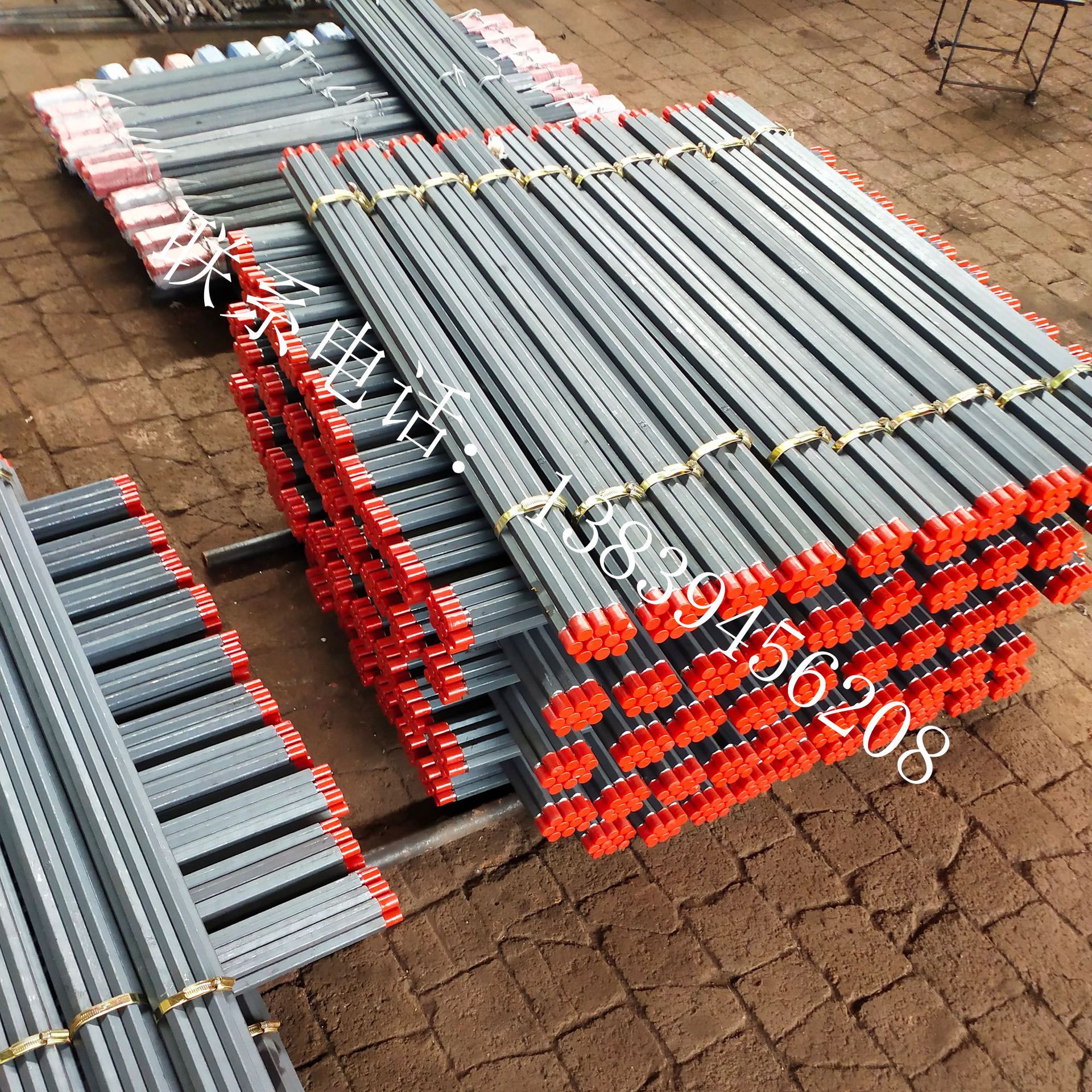 矿用b19钻杆锚索钻杆B22六棱组合钻杆中空锚杆机钻杆