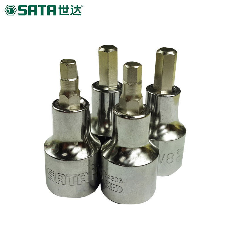 世达旋具套筒内六角套筒50MM加长汽修大飞工具12.5mm6角批头24201