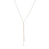 Universal accessory, crystal, small design necklace with tassels, European style, simple and elegant design, trend of season