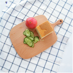 牛排餐盤木質家用日式木盤長方形盤子西餐盤早餐餐具披薩木板托盤