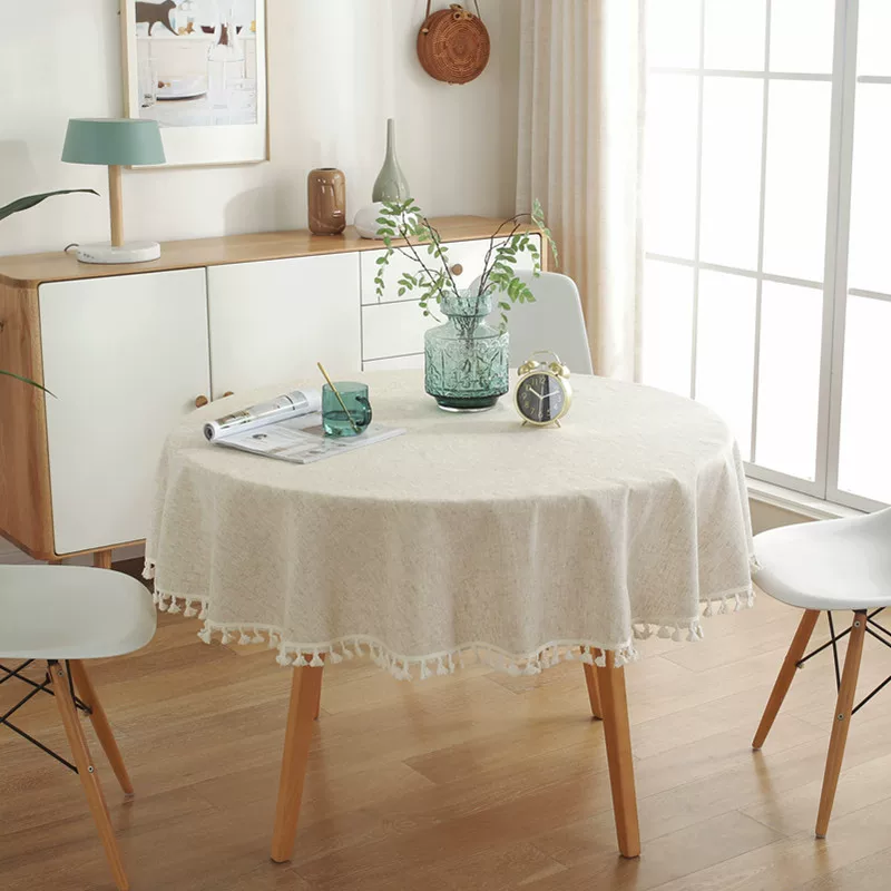 乐轩秀 Nordic Simple Bamboo Jie Ji Ji Ji Sittic Flum Circular Tablecloth wholesale INS Windmuta Maitai Flat Cover
