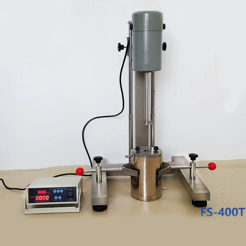 Высокоскоростная диспергирующая машина с цифровым дисплеем Qiwei (квадратная трубка) FS-400D Краску чернила можно перемешивать на высокой скорости