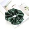 Ink green satin hair circle