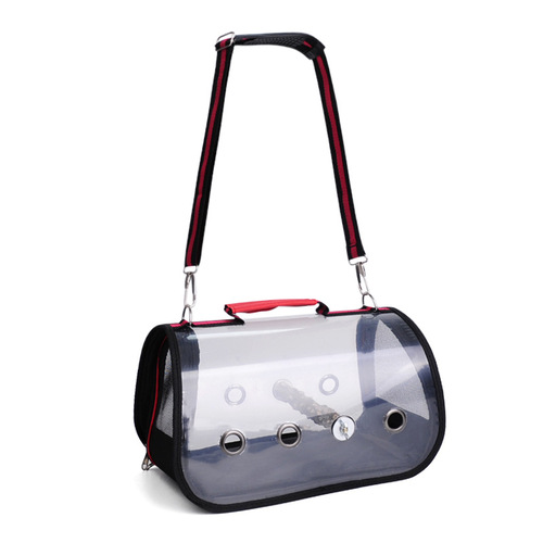 Bird stand, parrot outing bag, pet take-out transparent bird backpack, cross-border best-selling pet supplies