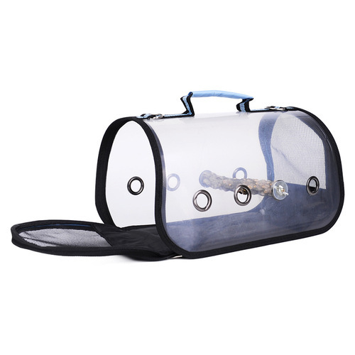 Bird stand, parrot outing bag, pet take-out transparent bird backpack, cross-border best-selling pet supplies