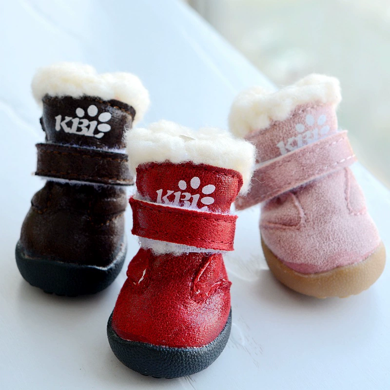 Новые зимние ботинки любимчика кожа microfiber легкий для того чтобы позаботиться о ботинках с толстым бархатом внутри теплая Фабрика сразу Ботинки собаки