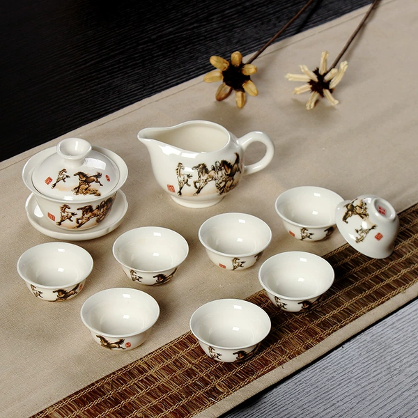 Jade Porcelain-10 Horses to Gongcheng