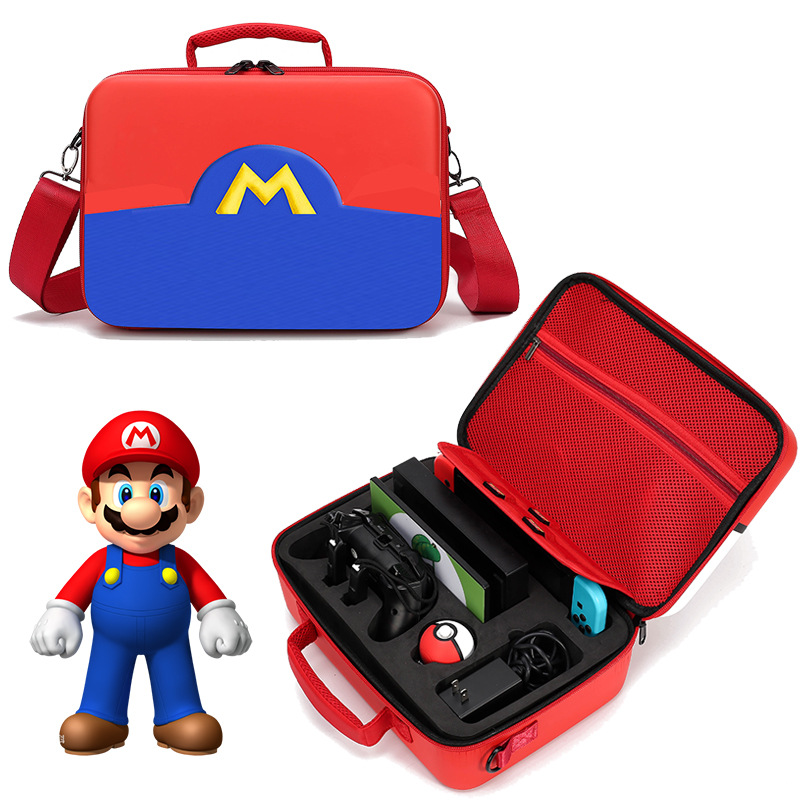 Super Mario NS Nintendo Switch bolsa de almacenamiento caja dura bolsa de protección caja de almacenamiento Switch accesorios de bolsa grande