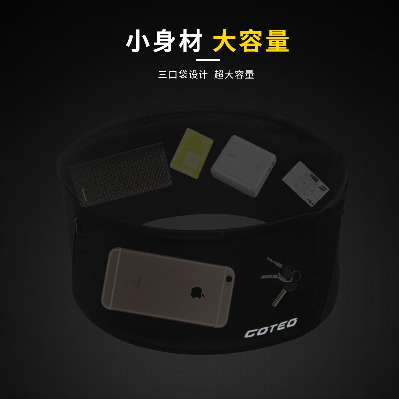 Multifuncional elástico deportes cintura bolsa de gran capacidad al aire libre vientre bolsa mini corriendo teléfono móvil cintura bolsa hombres y mujeres cinturón de fitness