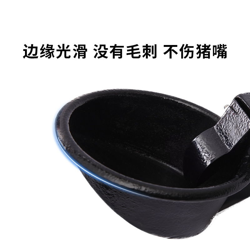 Cerdo tazón de hierro fundido cuerpo fuente automática de agua de acero inoxidable boquilla de agua tipo táctil lechón tazón para beber tazón de cerdo