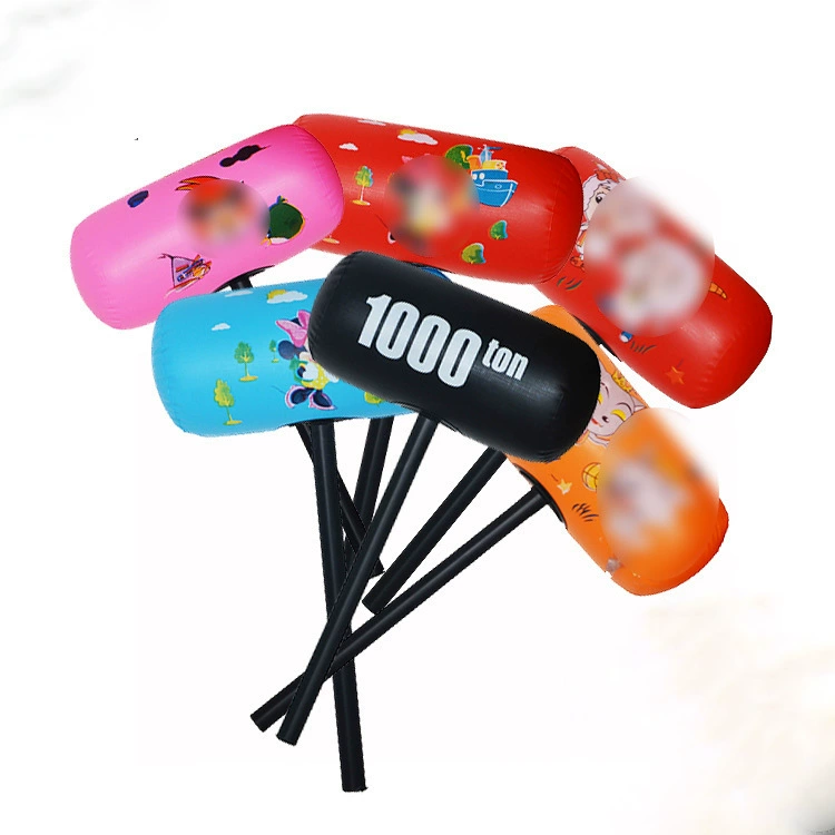 Надувные игрушки голова животного мультфильм Печать 40 см маленький размер надувной молоток дети ПВХ надувные игрушки оптом