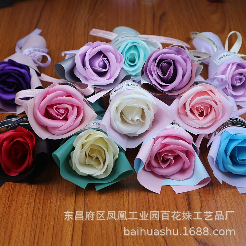FLOWERS GIRL Маленькое мыло в форме цветка, подарочная коробка, набор, оптовый