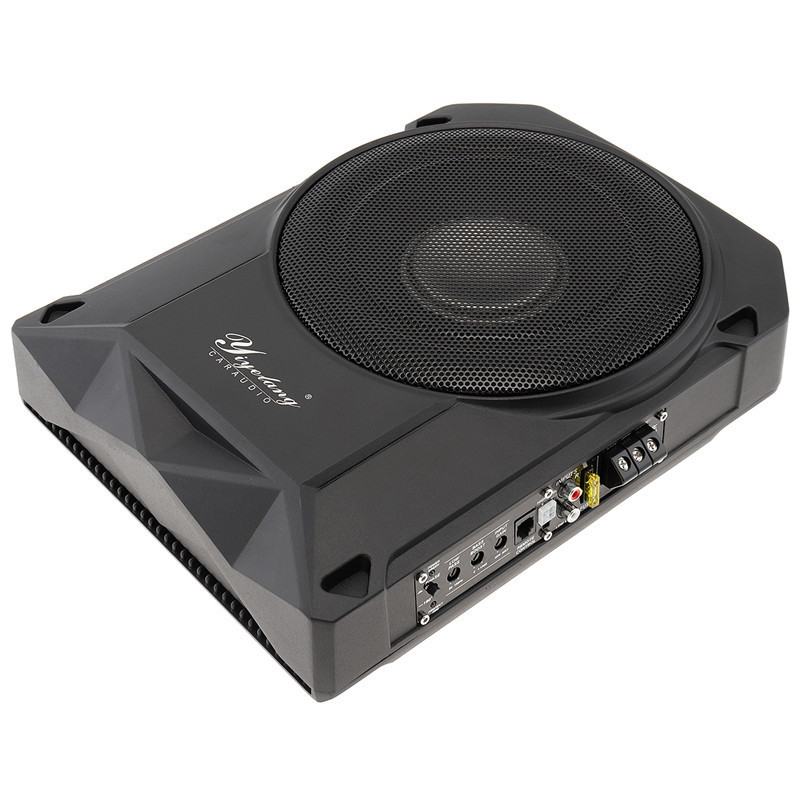 Manufacturers sell new 10-inch high-power thin Car Subwoofer 12v pure bass leaning on Wolf Audio speakers