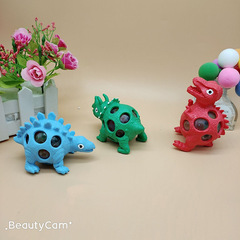 Promotional creative shaped stress ball funny ball pressure relief prank simulation dinosaur children stress relief grape ball