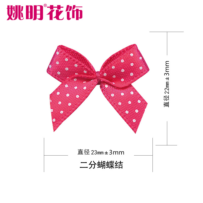 Yao Ming en stock multicolor de dos puntos de cinta arco DIY cinta arco accesorios textiles mano arco