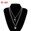 Fashionable universal accessory, retro pendant, necklace, European style, simple and elegant design