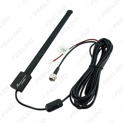 DVB-T antenna car F connector TV antenna active digital TV antenna built-in amplifier antenna (vehicle antenna)