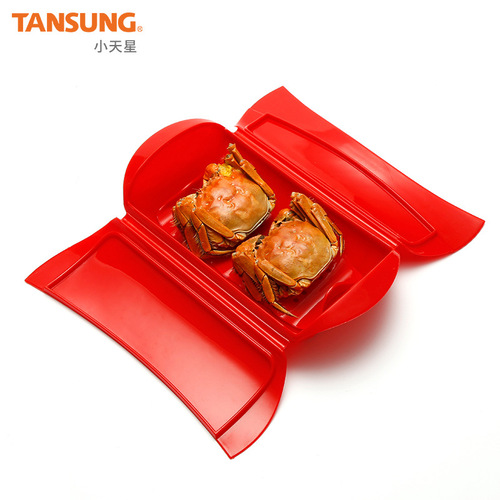 Kitchen gadgets creative silicone fish steaming bowl silicone steamer microwave oven silicone steaming box with lid wholesale