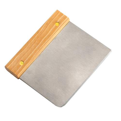 Stainless steel flour scraper, rice roll scraper, baking utensils square pizza cutter, dough cutting scraper