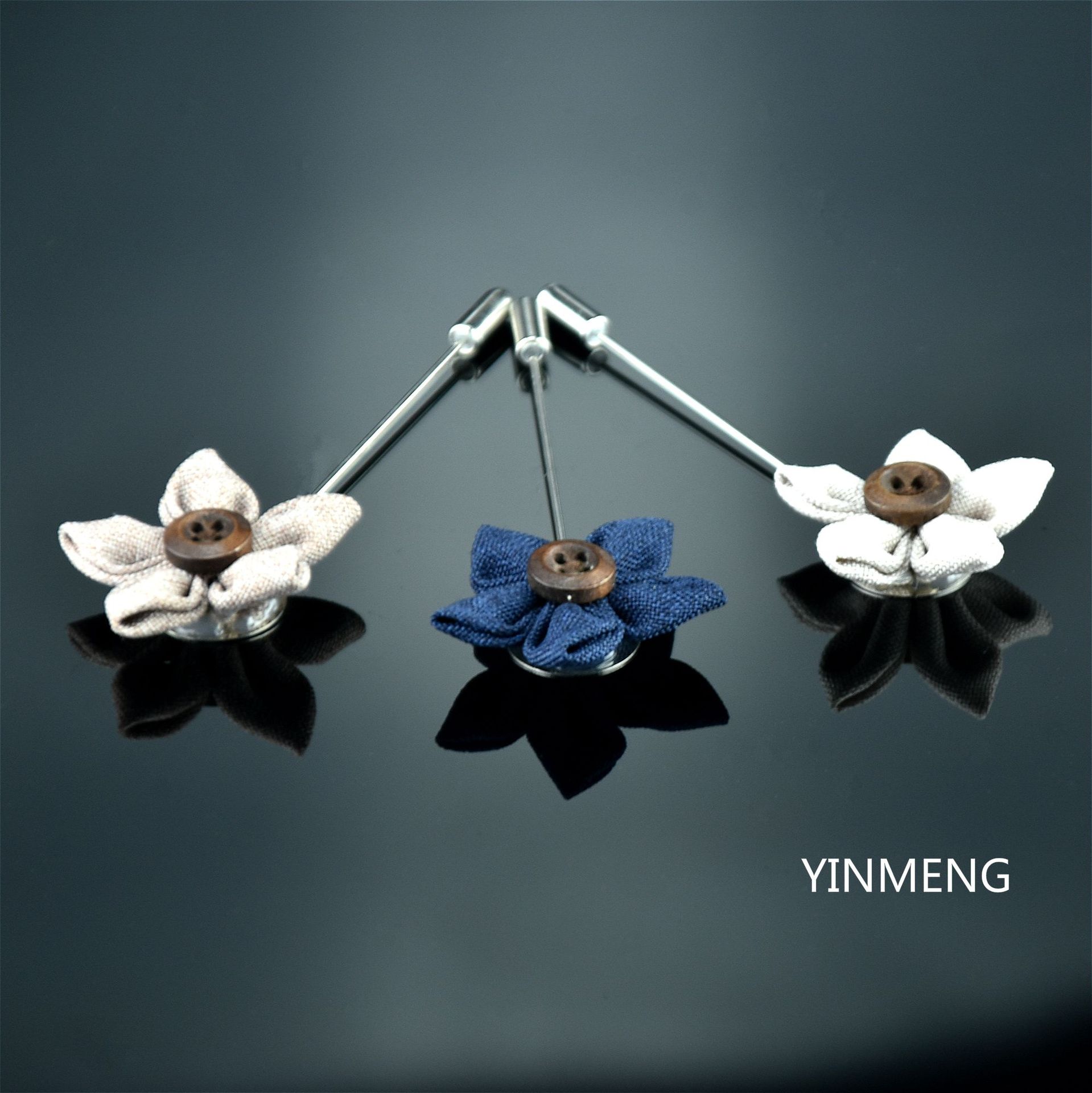 003 Wholesale Korean Style Jewelry Corsage Suit Shirt Collar Pin Floral Small Fragrance Chinese Style High-End Accessories Small Brooch