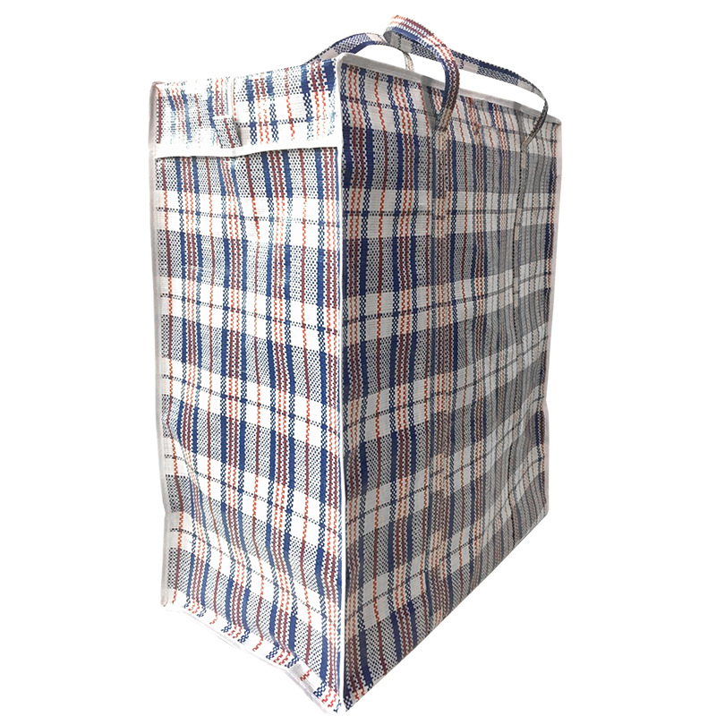 Fábrica en stock al por mayor engrosada impermeable bolsa de almacenamiento de edredón Bolso grande bolsa de embalaje móvil bolsa tejida de plástico