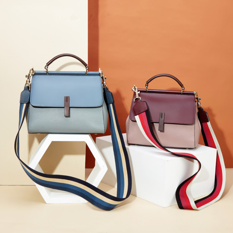 2026 New Style Handbag Kelly Bag Fashionable Women's Crossbody Bag Genuine Leather Women's Shoulder Bag Amazon Hot-Selling Bag