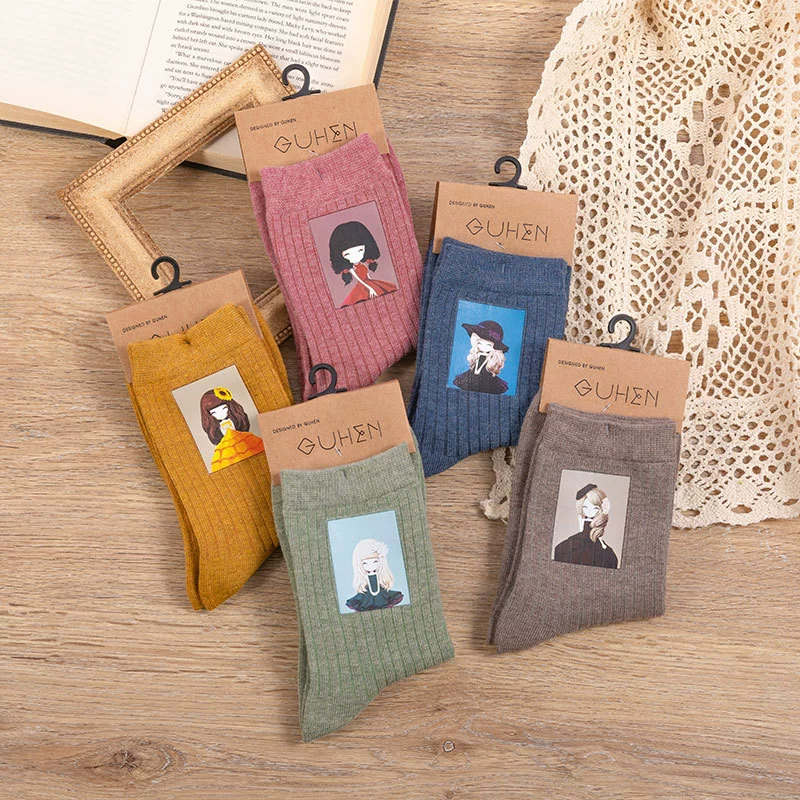 Кролики? Cartoon winter knee socks for princess