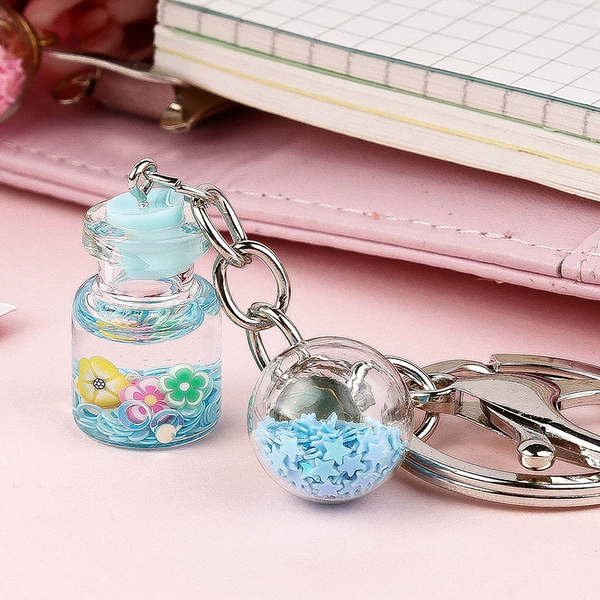 Blue keychain