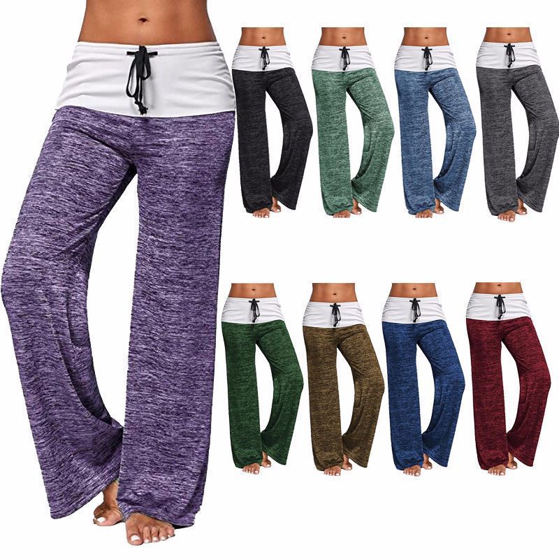 Amazon Cross-Border European and American Foreign Trade Women's Clothing 2026 Summer New Yoga Quick-Dry Sports Pants Casual Wide-Leg Pants Amazon Cross-Border European and American Foreign Trade Women's Clothing 2026 Summer New Yoga Quick-Dry Sports Pants Casual Wide-Leg Pants