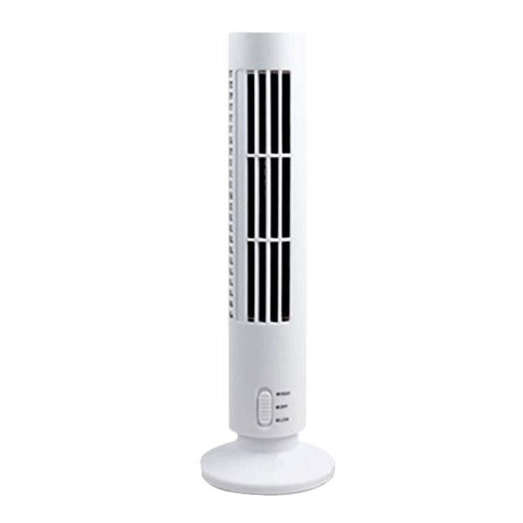 Tower USB Fan, Bladeless Design, 2-Speed, USB Powered, Compact 37 cm