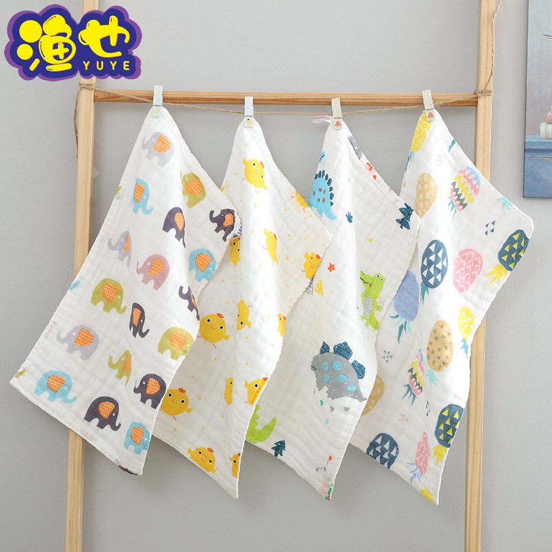 High density six layer cotton gauze towel soft absorbent children's face towel baby saliva towel cotton children's towel wholesale High density six layer cotton gauze towel soft absorbent children's face towel baby saliva towel cotton children's towel wholesale
