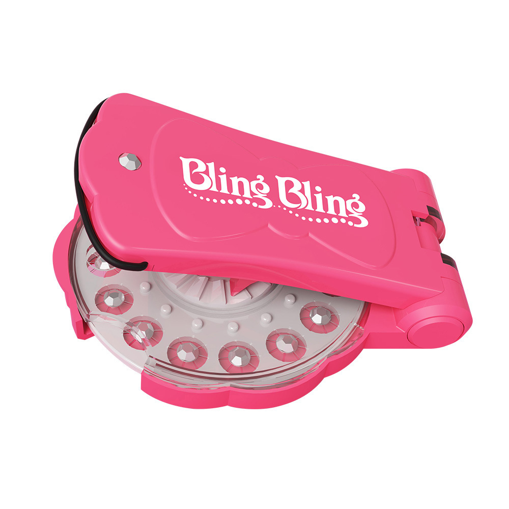 Blinger juguetes de maquillaje blingbling taladro de uñas niña jugar casa palo taladro de juguete