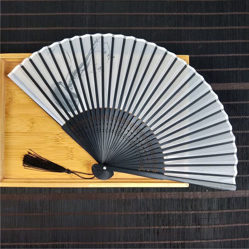 Nuevo estilo japonés de 6 pulgadas ventilador de estilo chino Zen kimono ventilador de impresión y teñido ventilador de estilo antiguo erudito pequeño ventilador Masculino