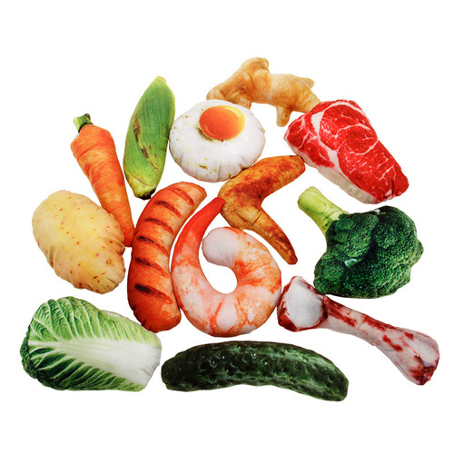 Pet toy simulated fruits and vegetables canvas anti-bite allows pets to relax Pet supplies