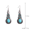 Ethnic earrings, turquoise retro set, Amazon, ethnic style, European style, boho style