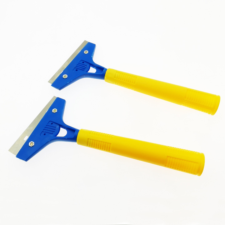 D1244 amarillo mango de limpieza pala piedra cuchillo pared piel vidrio cerámica raspador goma Yiwu 2 yuanes tienda