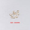 Spot 0.8*5mm connection ring stainless steel opening circle DIY jewelry accessories jump raing100/package