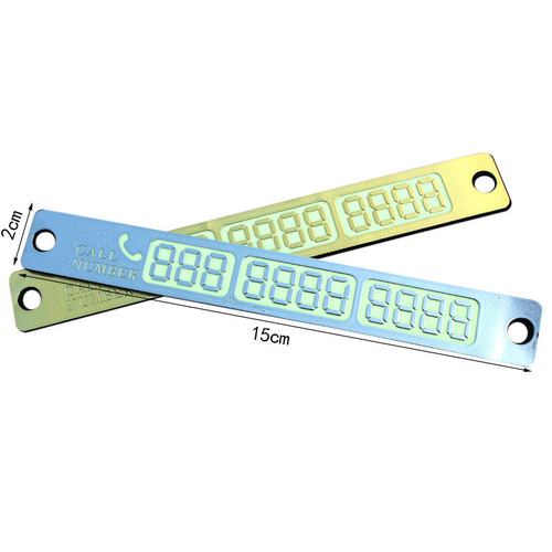 Car New Product Glow-in-the-Dark Temporary Parking Sign Moving Parking Notice Sign Message Card Parking Plate Vehicle Accessory