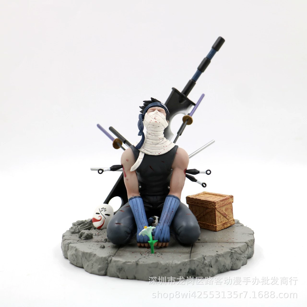 Аниме оптовые Naruto Ghost Git GK Tao Di больше не будет резать руки, чтобы бежать пейзажная статуя коробка