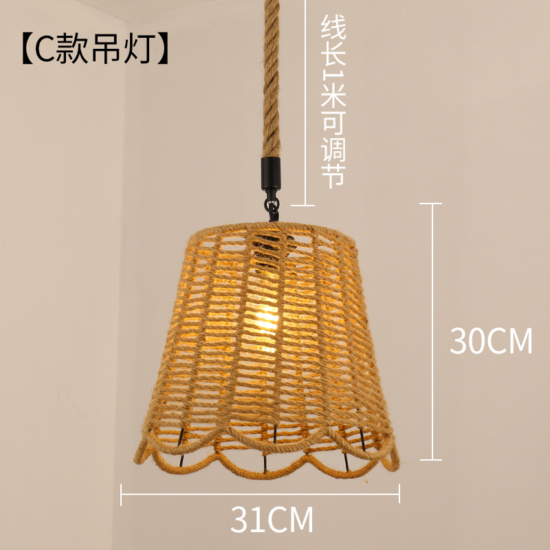 País americano retro cuerda de cáñamo comedor araña red café yurta creativa cafetería bar tienda de ropa araña