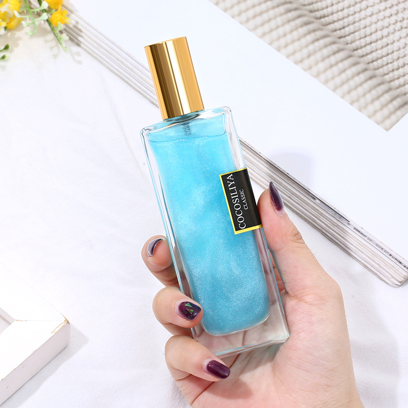 Perfume de mujer celebridad en línea COCOSILIYA oro arenas movedizas perfume de mujer de larga duración caja de regalo fresca entrega