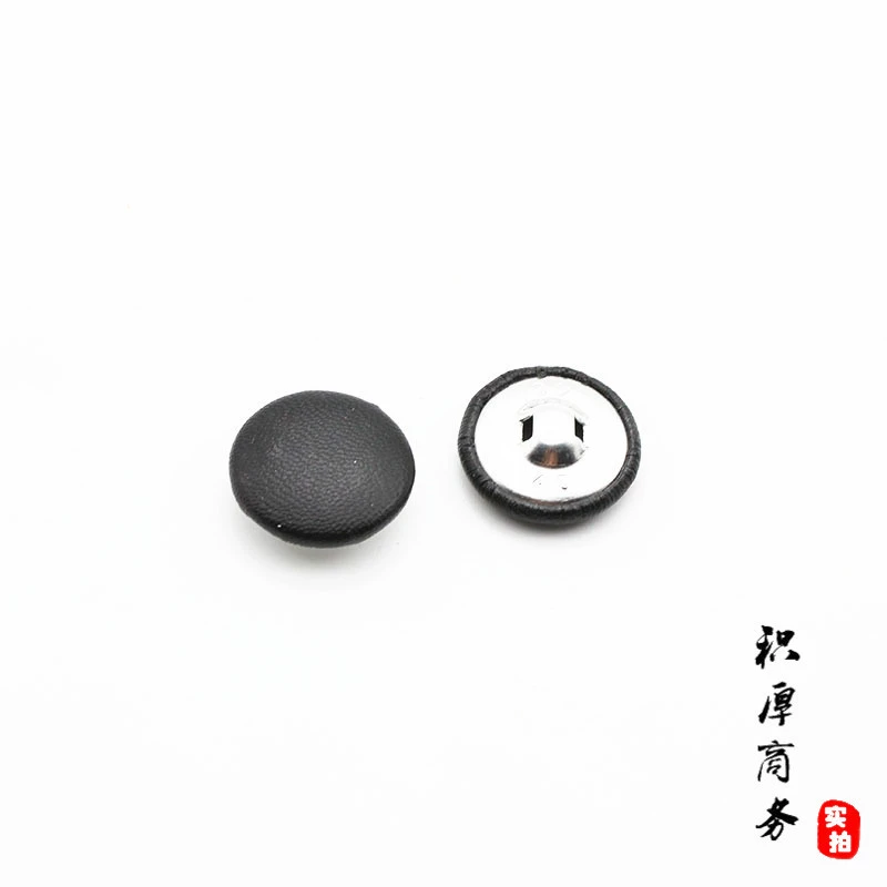 Черная Кнопка крайней плоти 25 мм круглая с ножкой из алюминиевого материала трансграничные аксессуары для рукоделия Ручное шитье